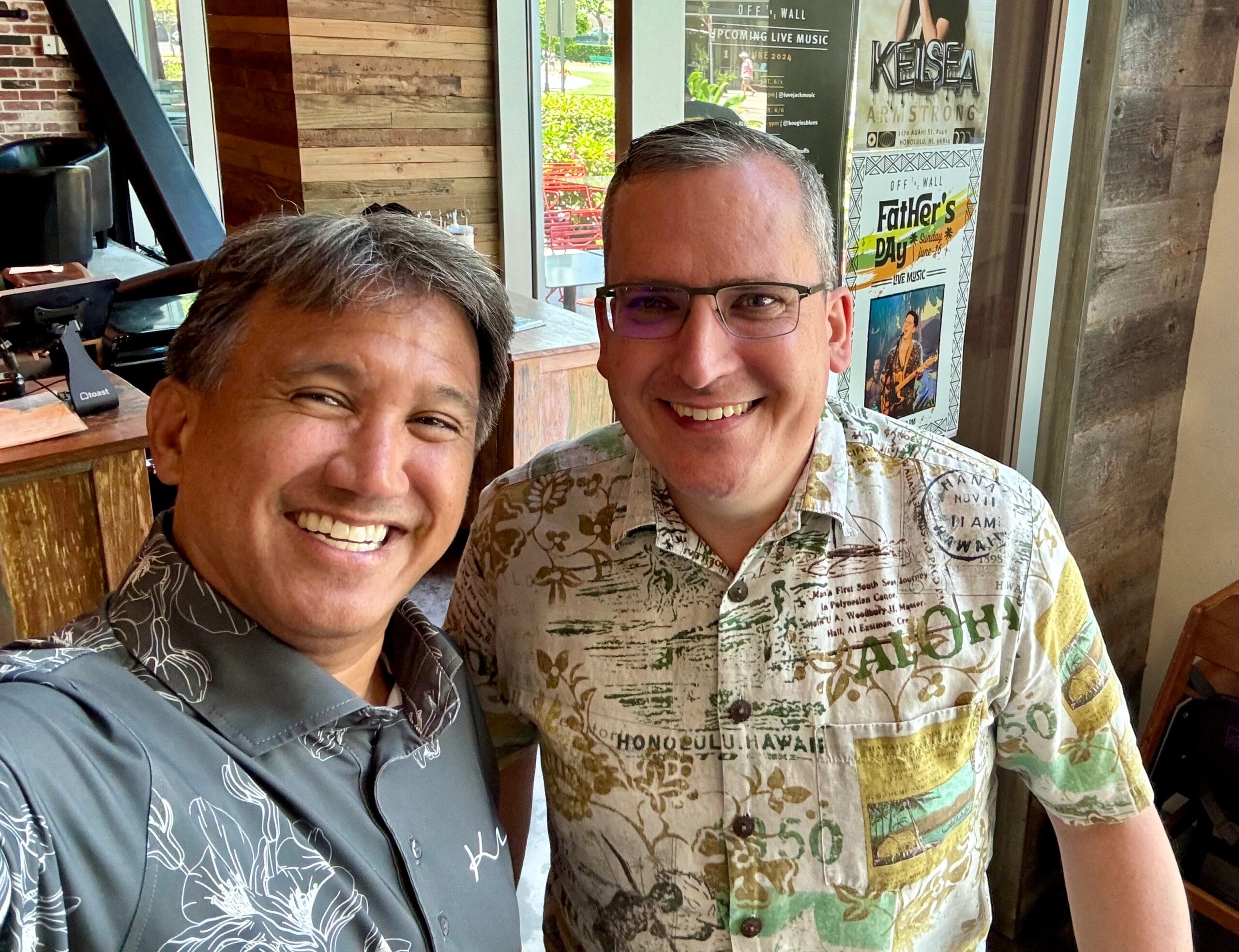 Matt, owner of Renue Systems of Oahu, and Greg, owner of Renue Systems of Maui