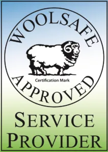WoolSafe Approved Service Provider certification mark