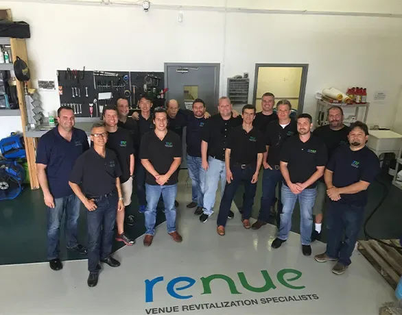 Backed by Renue Systems HQ global standards for commercial hospitality cleaning
